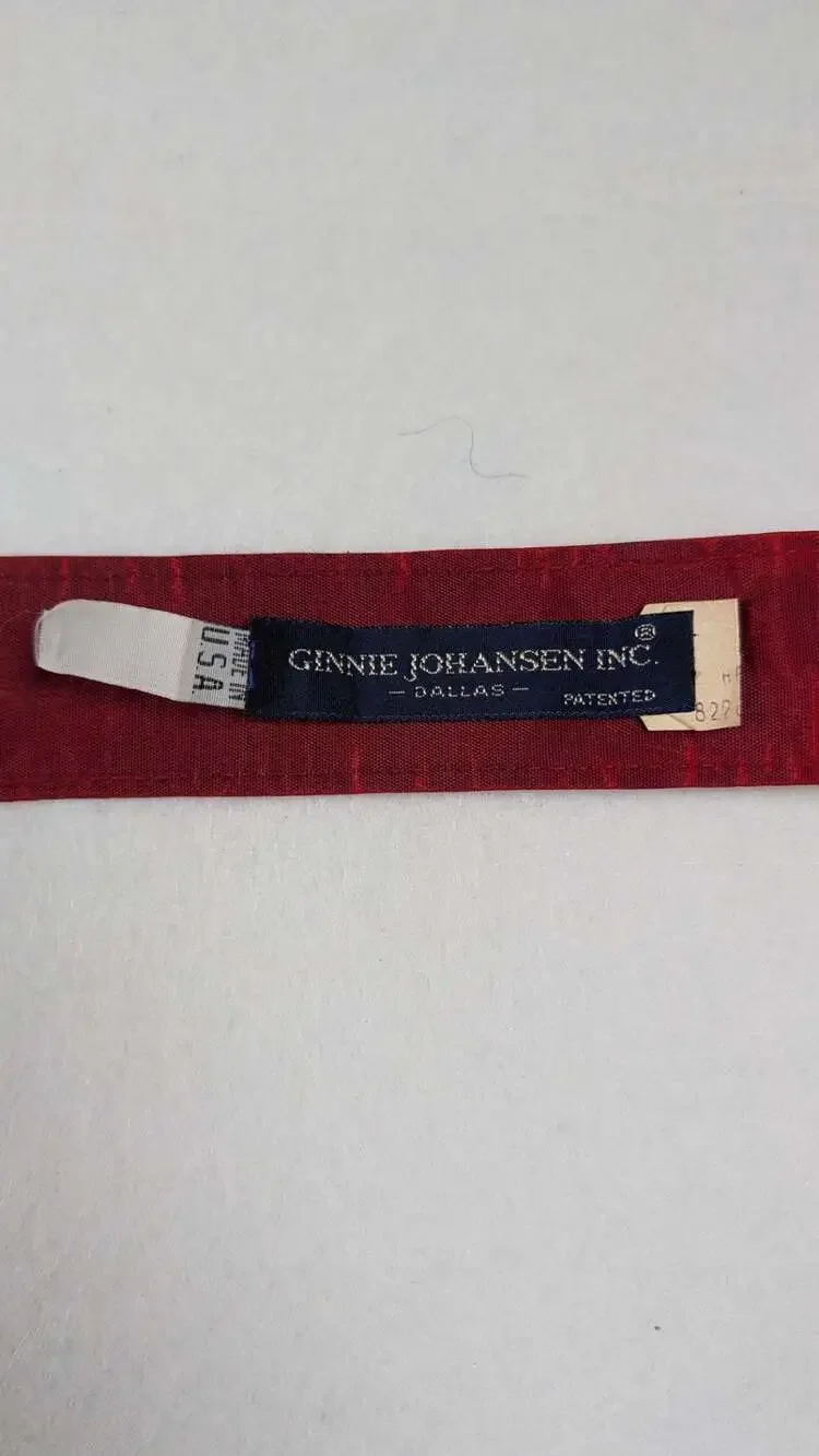 Vintage Ginnie Johansen Inc. Red Braided Belt